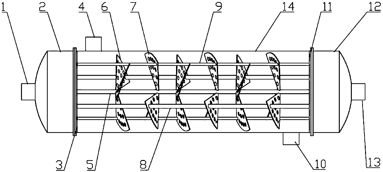 Spiral lattice plate shell-and-tube heat exchanger