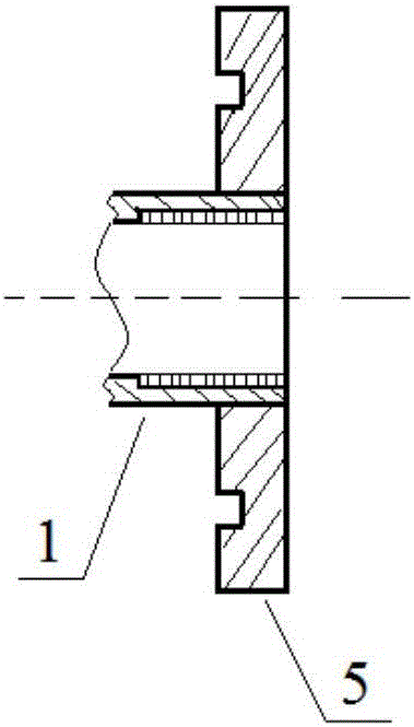 Grouting pipe and concrete defect repairing method