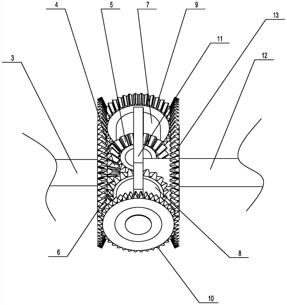 A double steering clutch