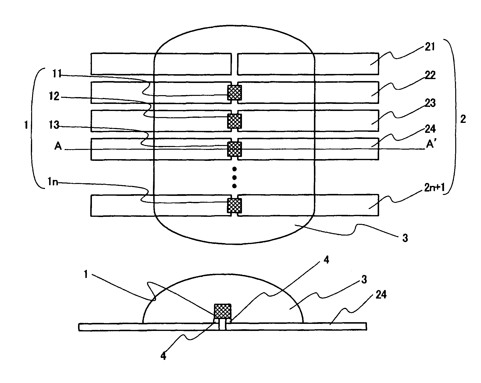 Illuminating apparatus, method for fabricating the using the same and display apparatus using the same