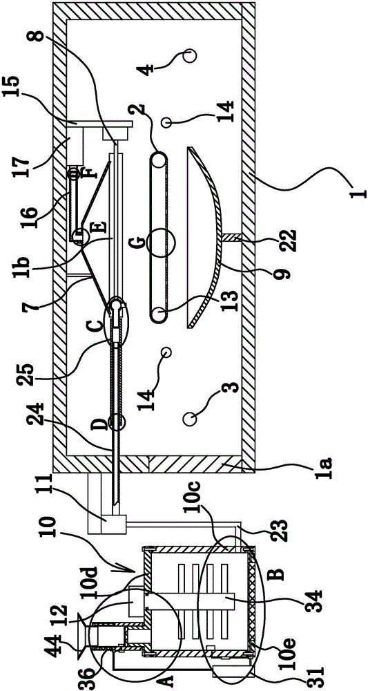 Dye stirring device of fabric dyeing equipment