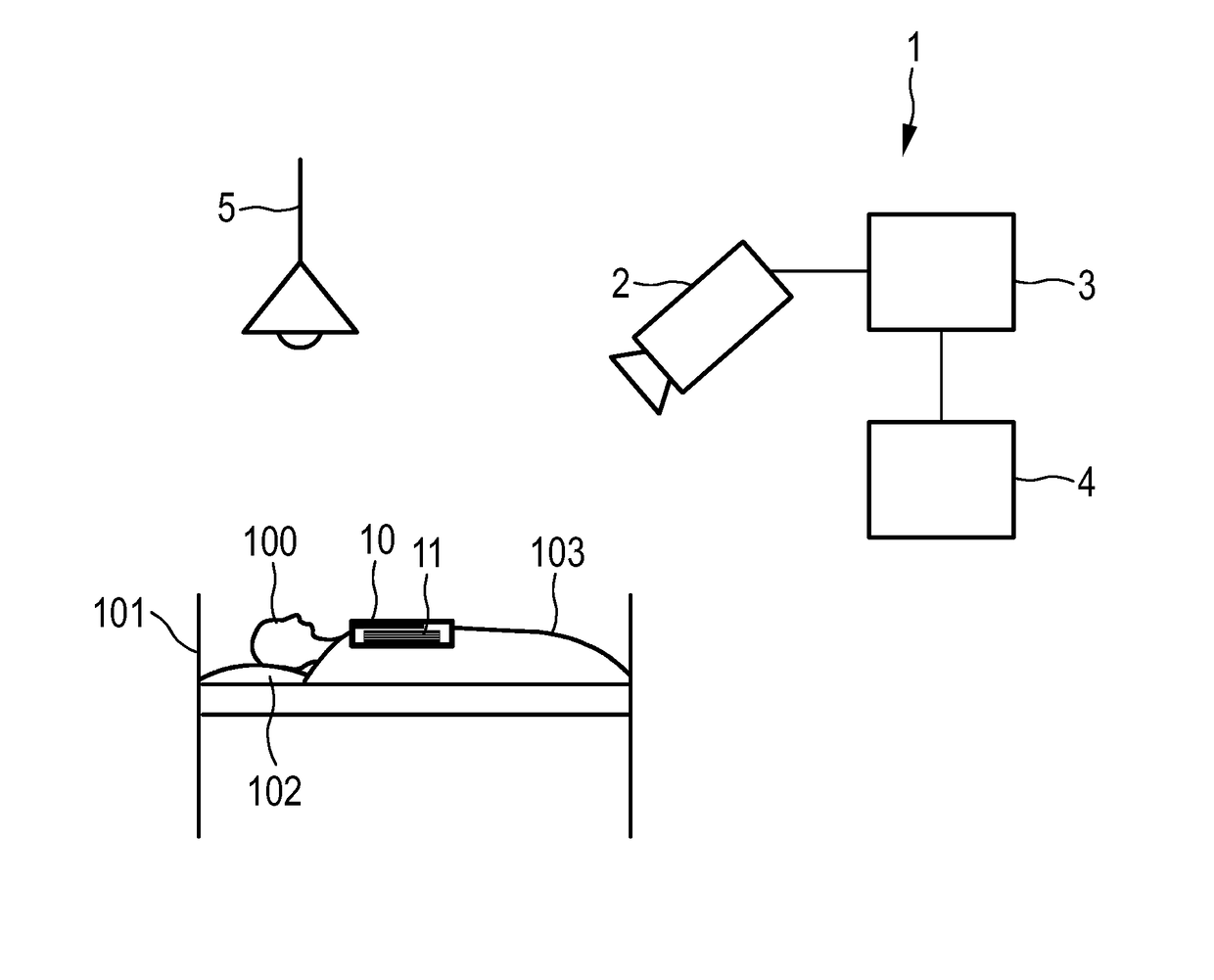 System for camera-based vital sign measurement