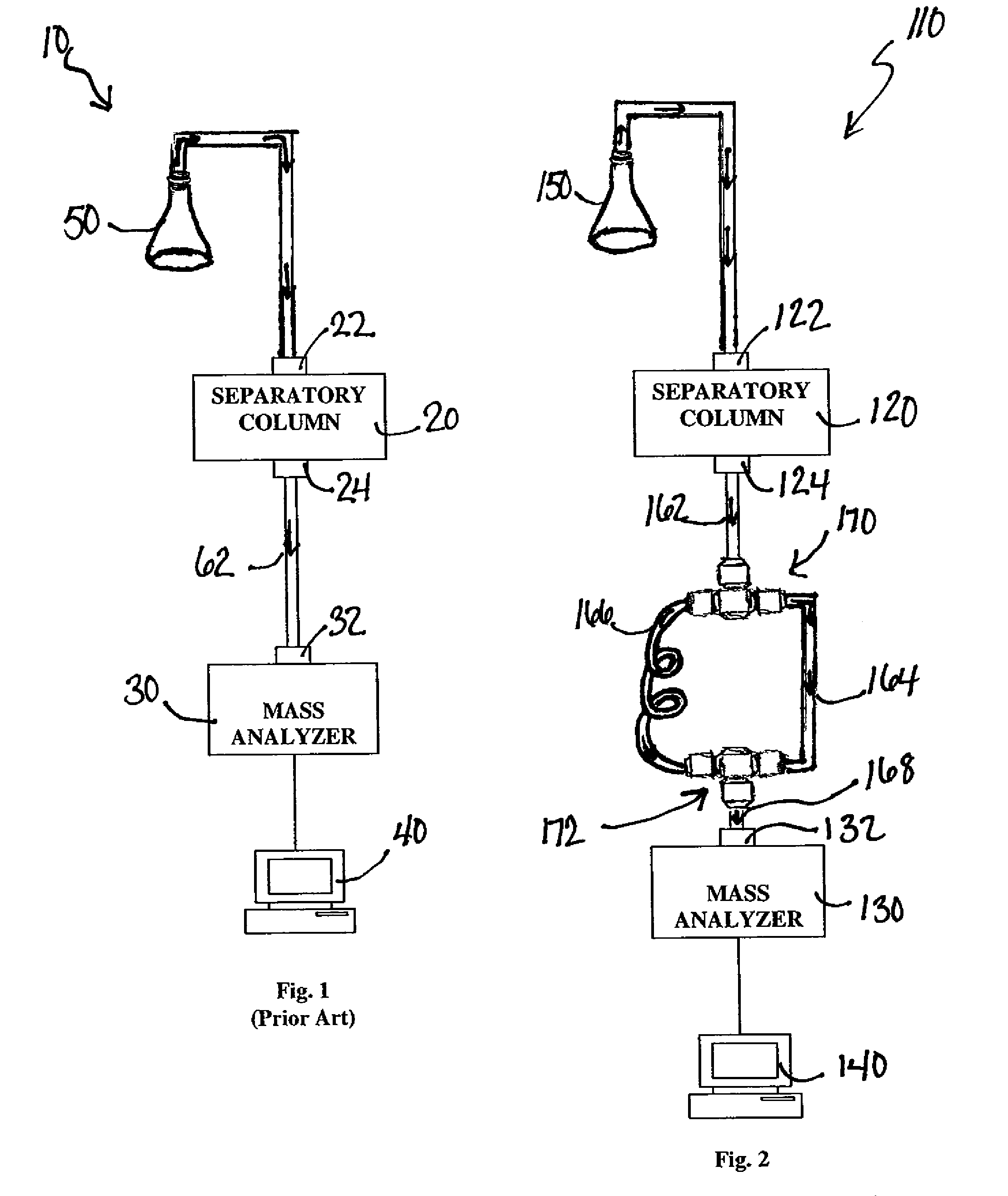 Apparatus system and method for mass analysis of a sample