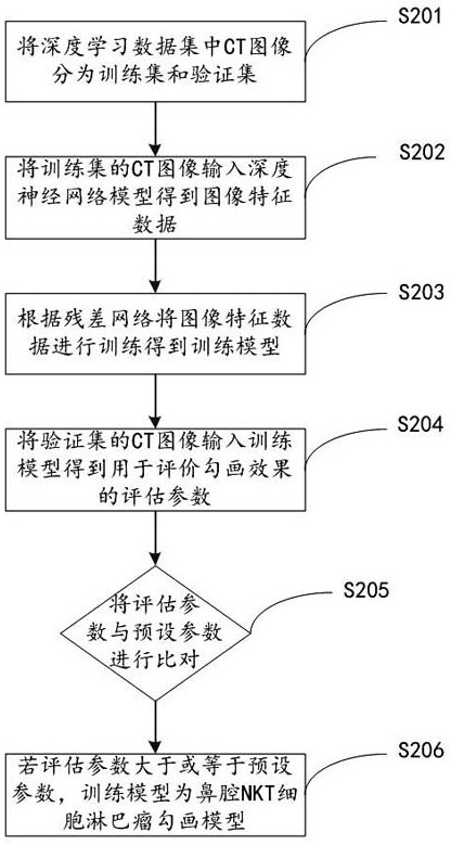 Method and device for automatic delineation of radiotherapy target area for nasal cavity nkt cell lymphoma