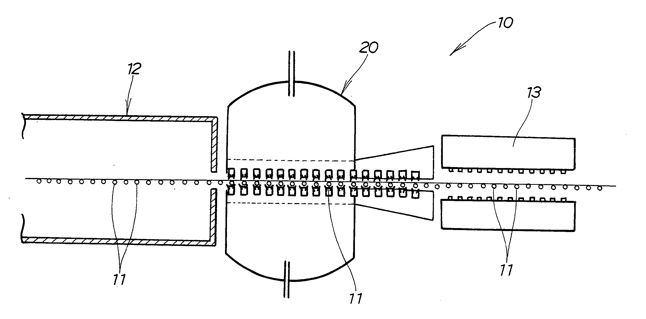 Method and device for reinforcing glass pane by rapid cooling