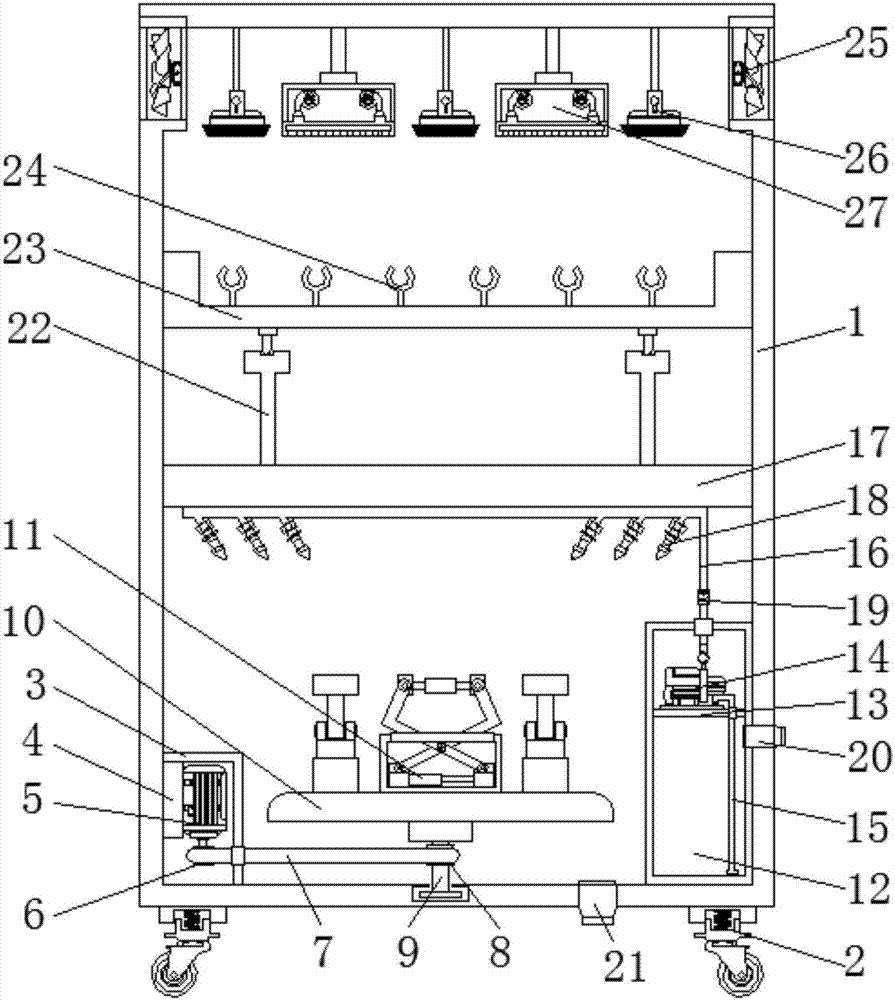 Disinfection storage device used for dental medical apparatus