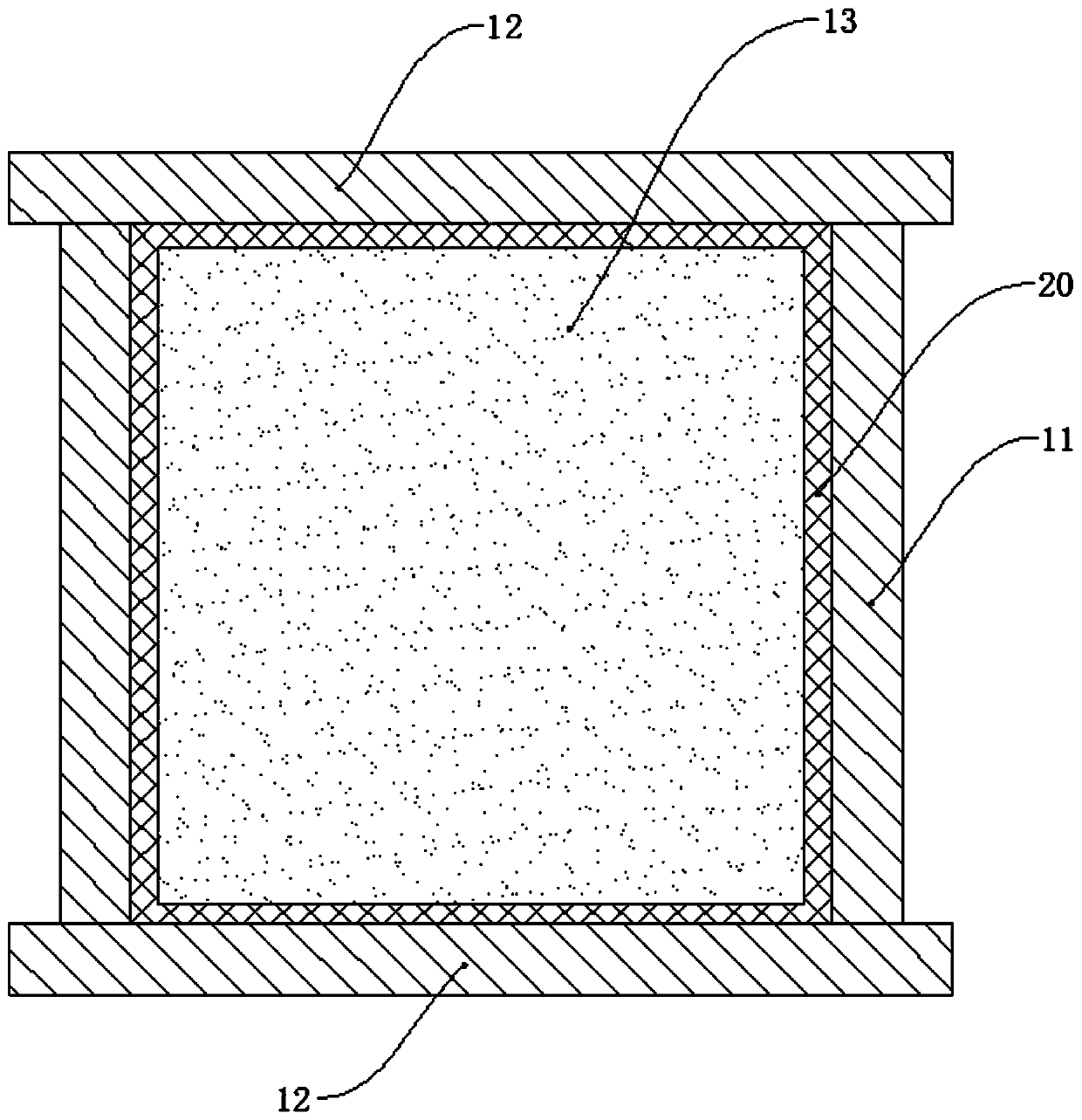 Non-Newtonian liquid filled anti-impact node, anti-impact building and construction method