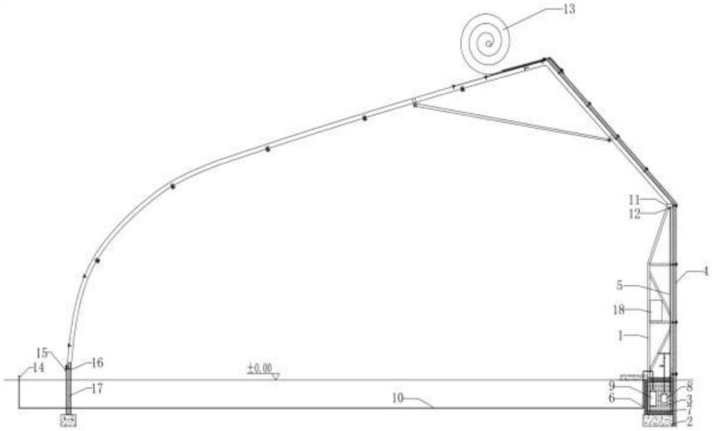 Soft package high-temperature assembly type sunlight greenhouse