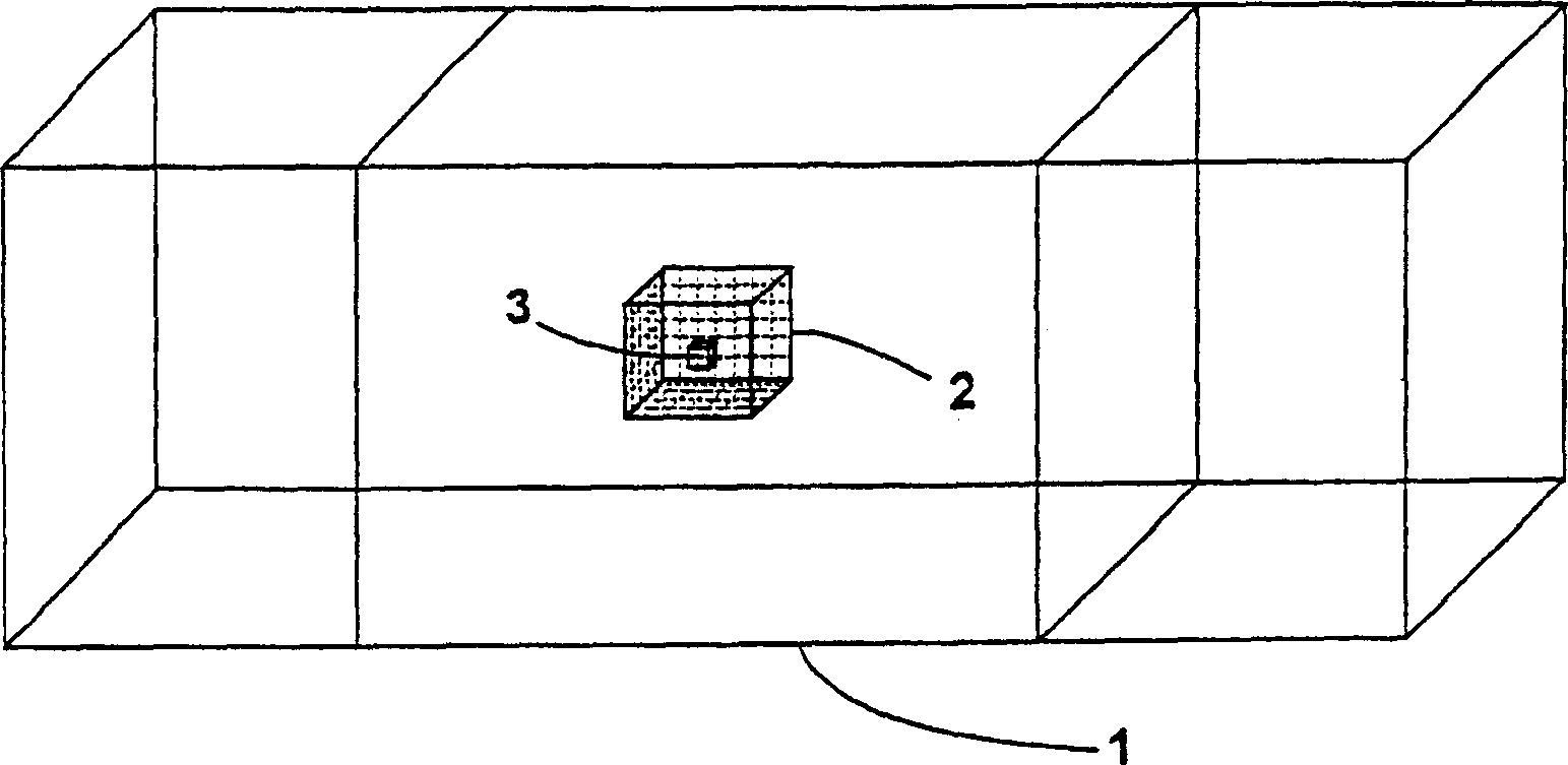 Method of determining a three-dimensional velocity field in a volume