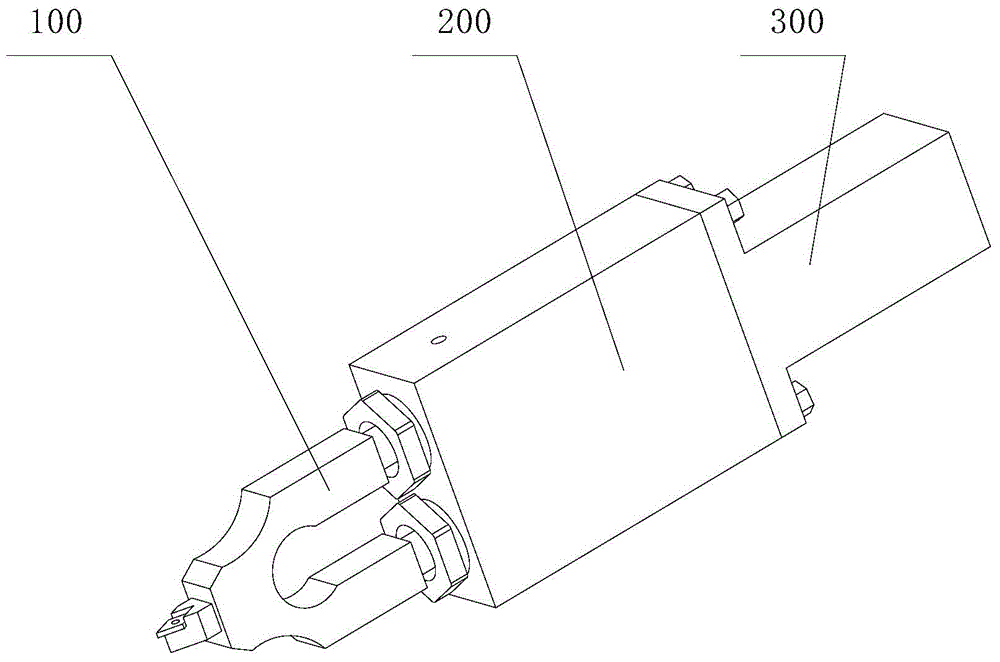 A dual excitation ultrasonic elliptical vibration machining device