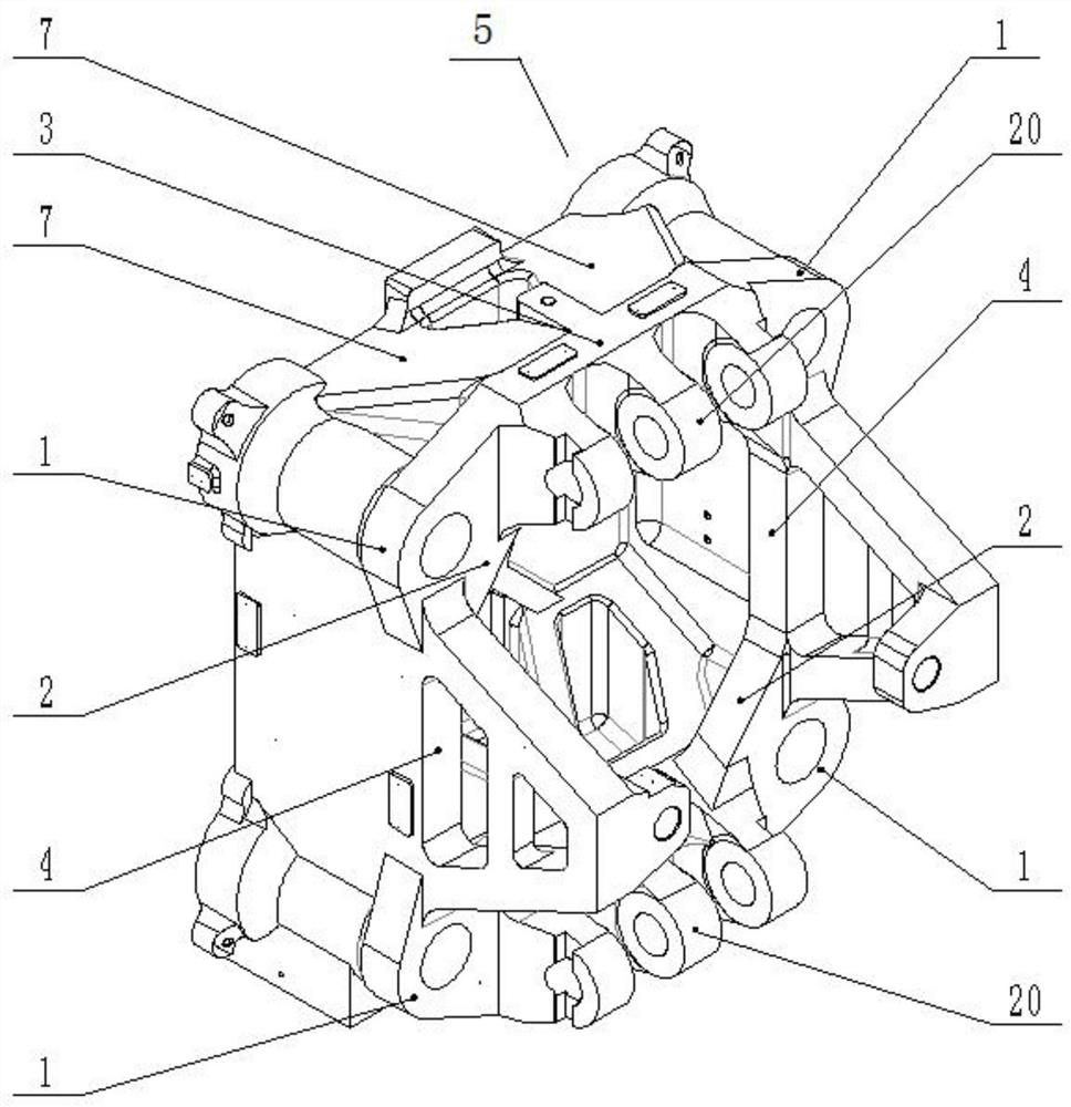 Mold clamping mechanism and mold clamping rear seat plate of injection molding machine