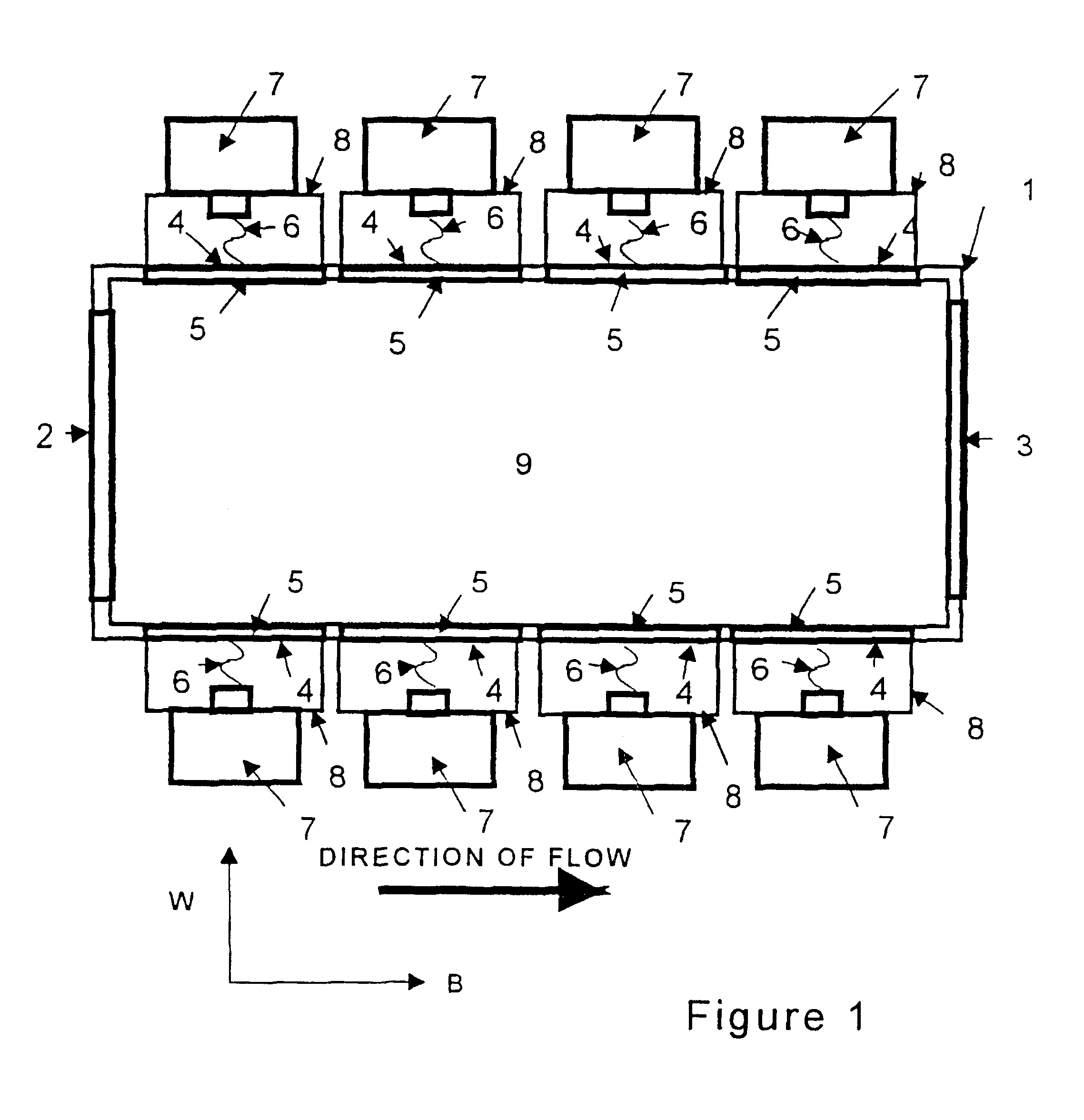 Artificial dielectric device for heating gases with electromagnetic energy