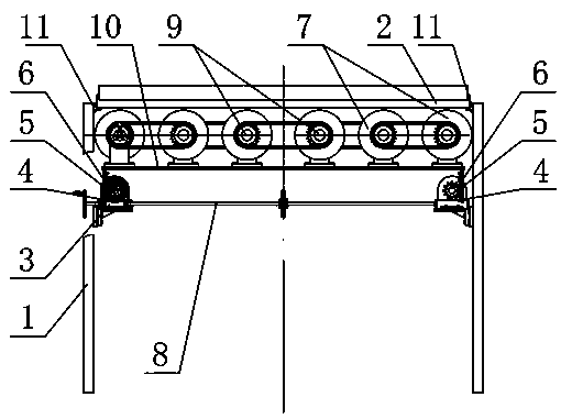 Nursing bed with convenient bed changing function