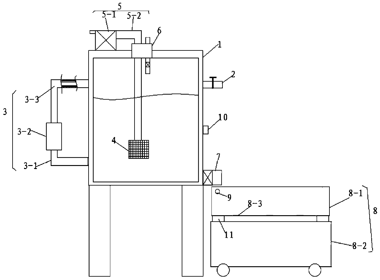 Screening device for grading algae subjected to algae suspension aeration continuous culture