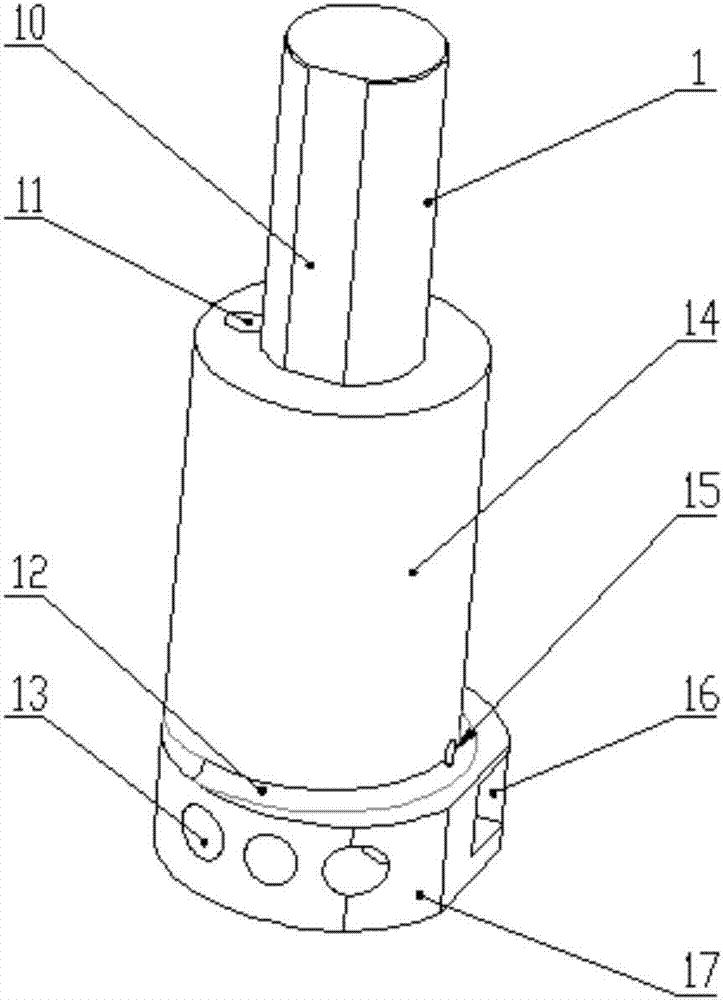 Cutter row used for reverse turning of end face on vertical lathe