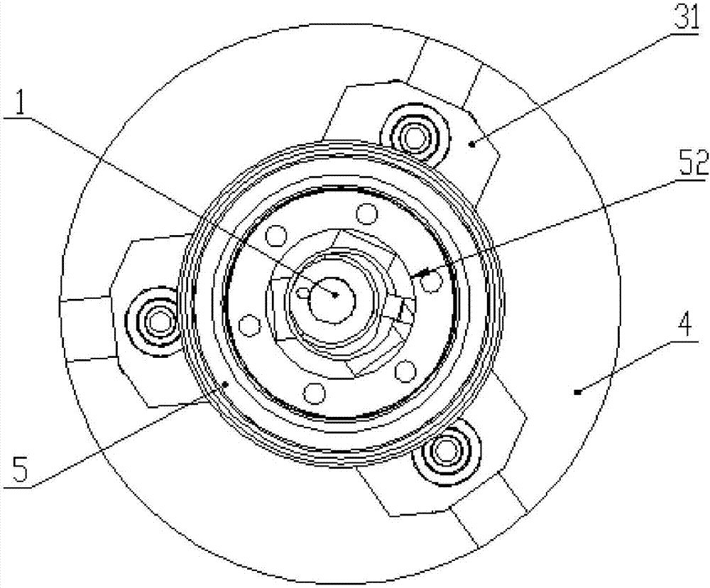 Cutter row used for reverse turning of end face on vertical lathe