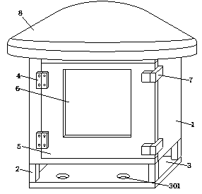 Modular electric distribution box