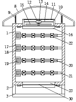 Modular electric distribution box