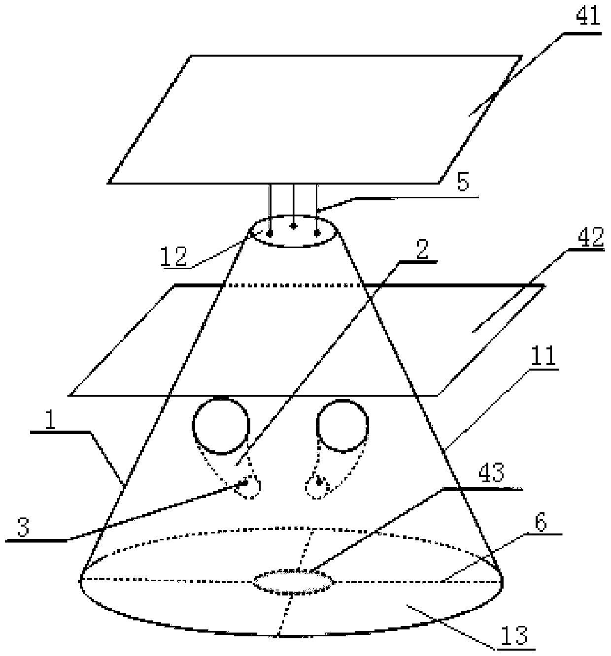 Ventilation device of temperature sensor for meteorological measurement