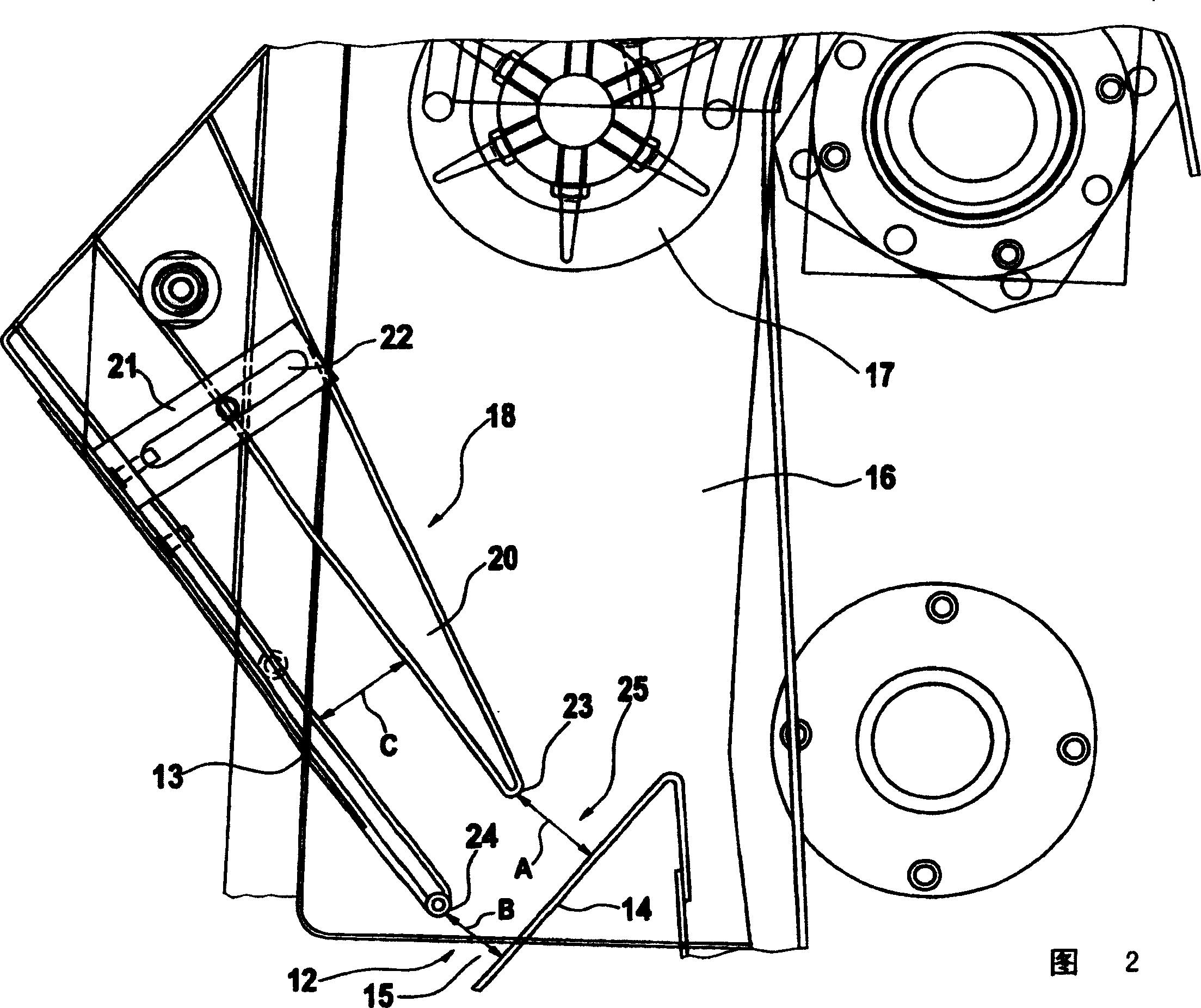 Separator used for separating product flow, and separating method