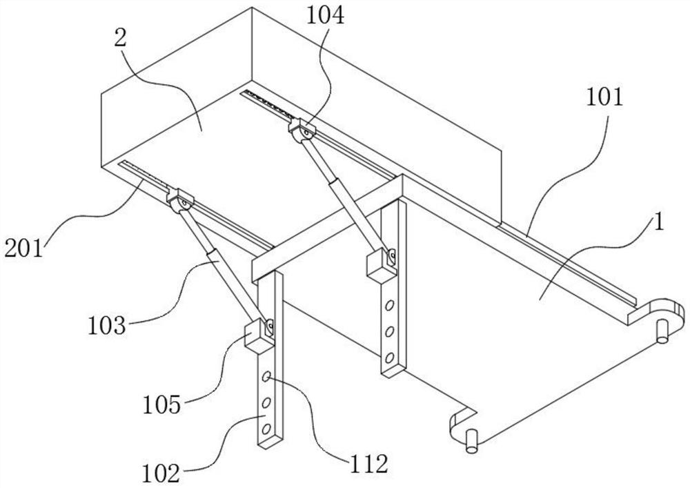 Safety unloading platform for building construction