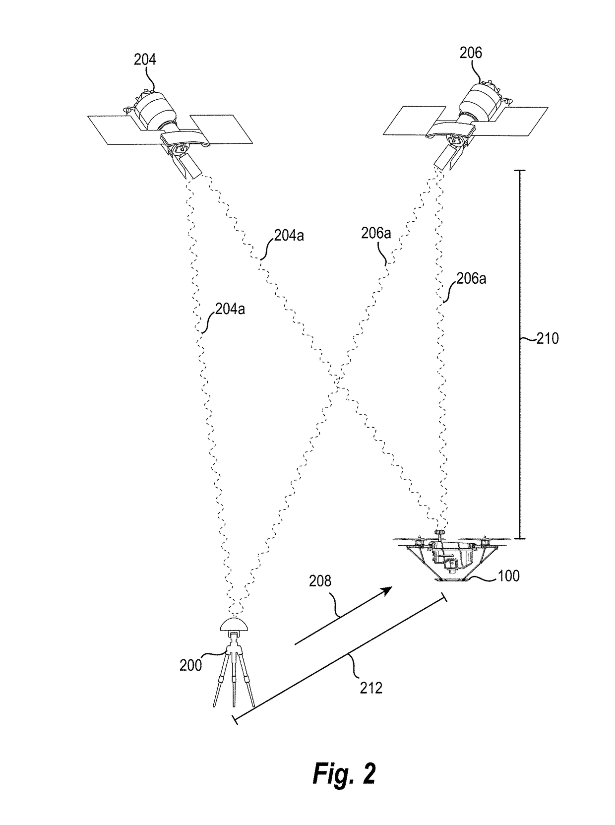 Identifying camera position of a UAV in flight utilizing real time kinematic satellite navigation