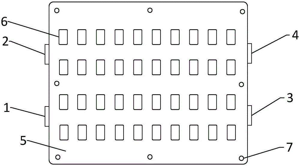 Parallel type large-scale USB extension device, working method and system