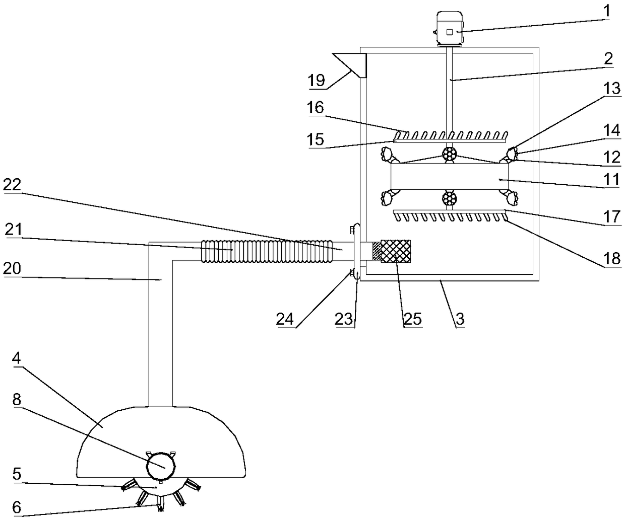 Environment-friendly air purifying spraying device