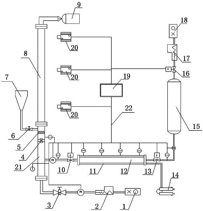 Simulation reservoir gas drilling shaft obstruction-deplugging experiment apparatus