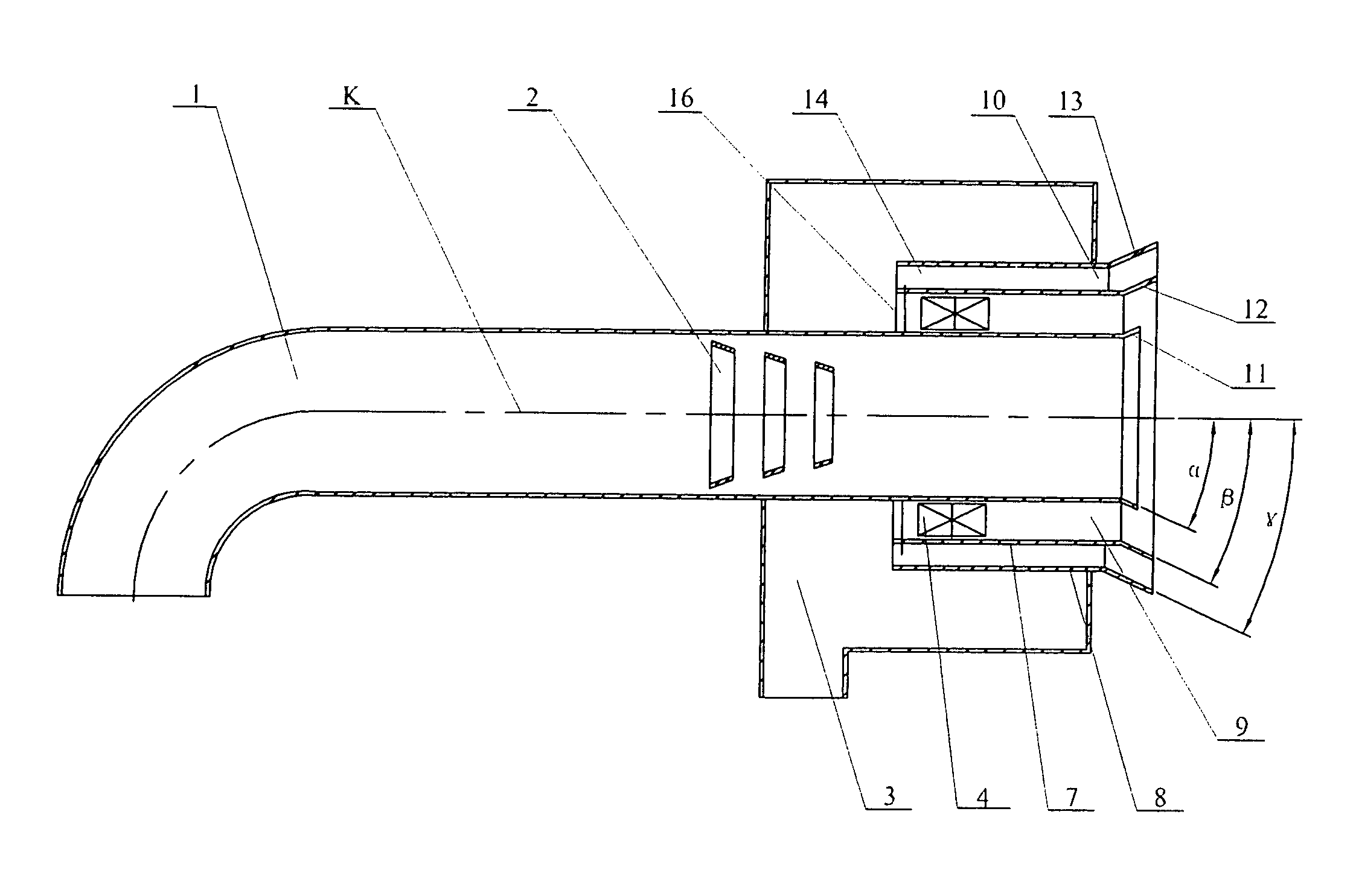 Low NOX swirl coal combustion burner