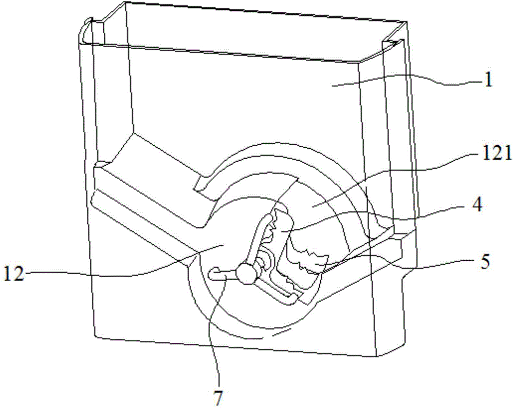 Refrigerator ice crushing device and refrigerator