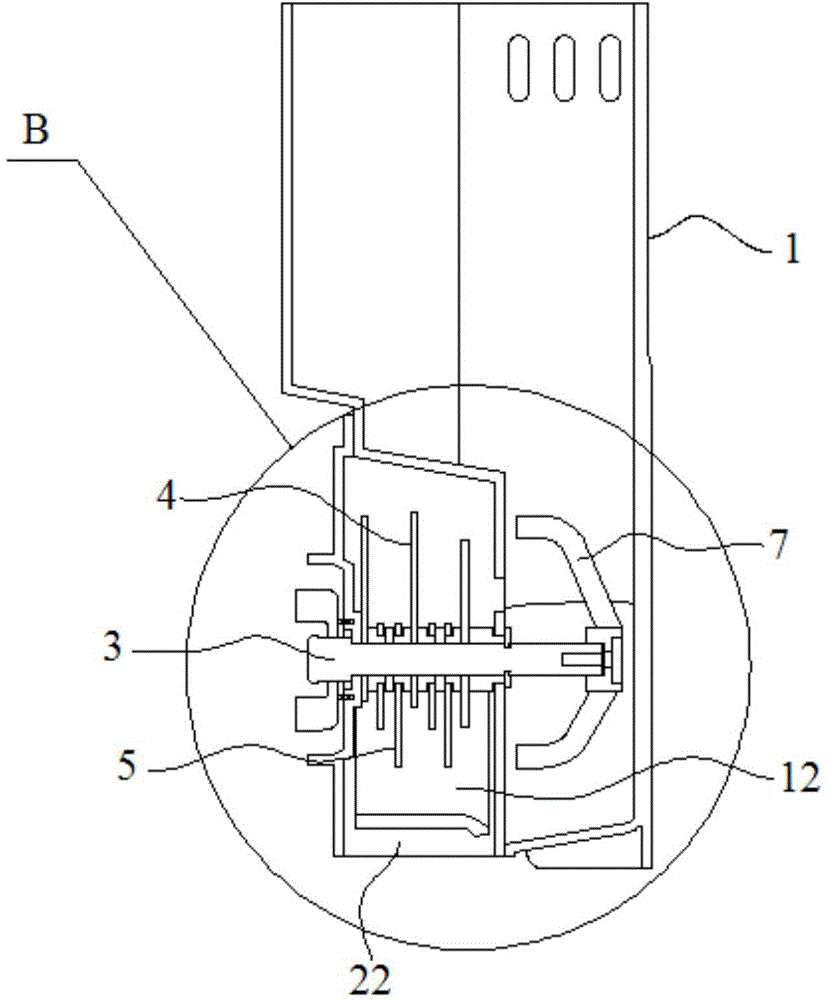 Refrigerator ice crushing device and refrigerator