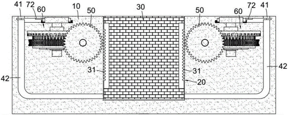 Lifting type foundation structure