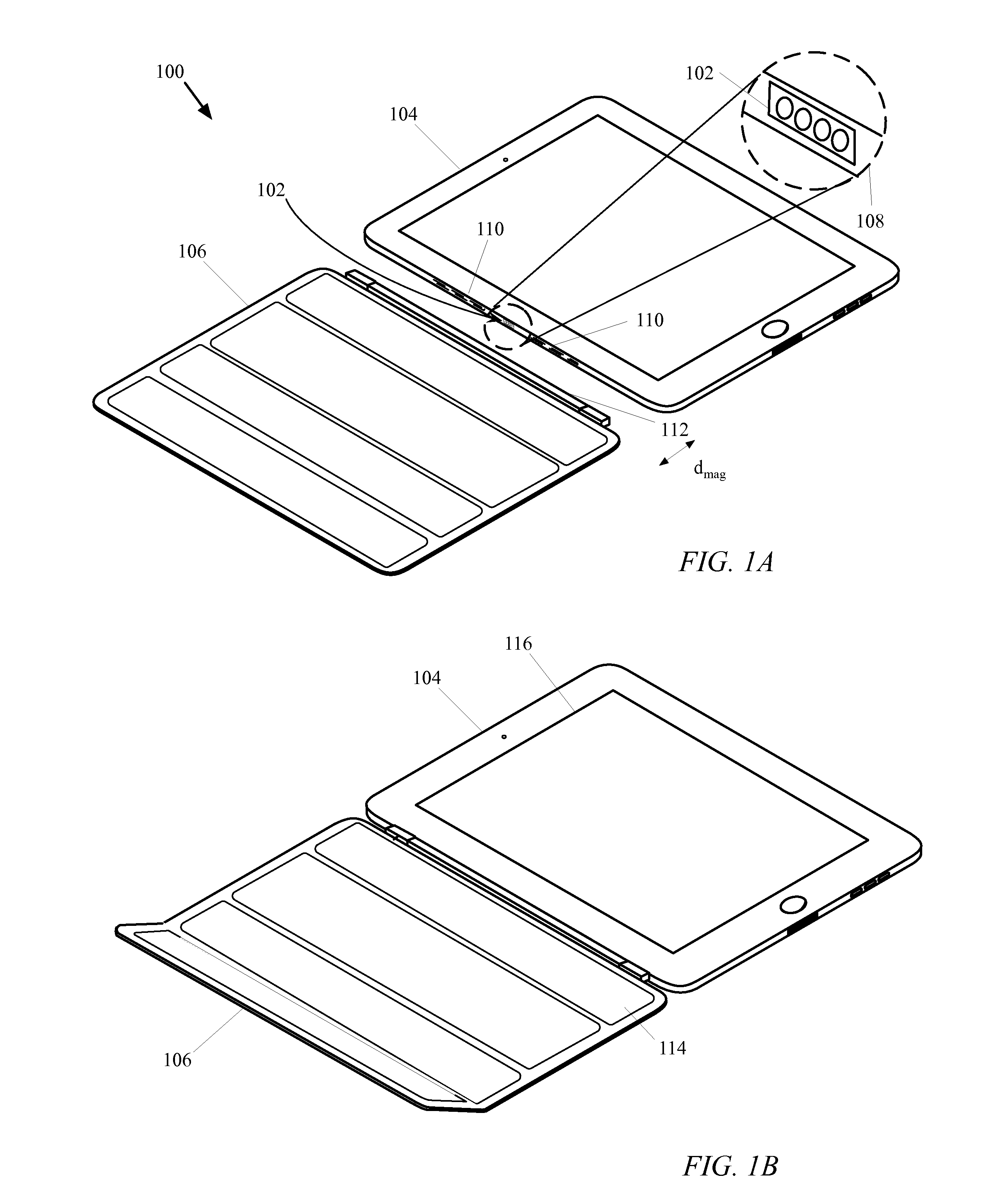 Integrated visual notification system in an accessory device