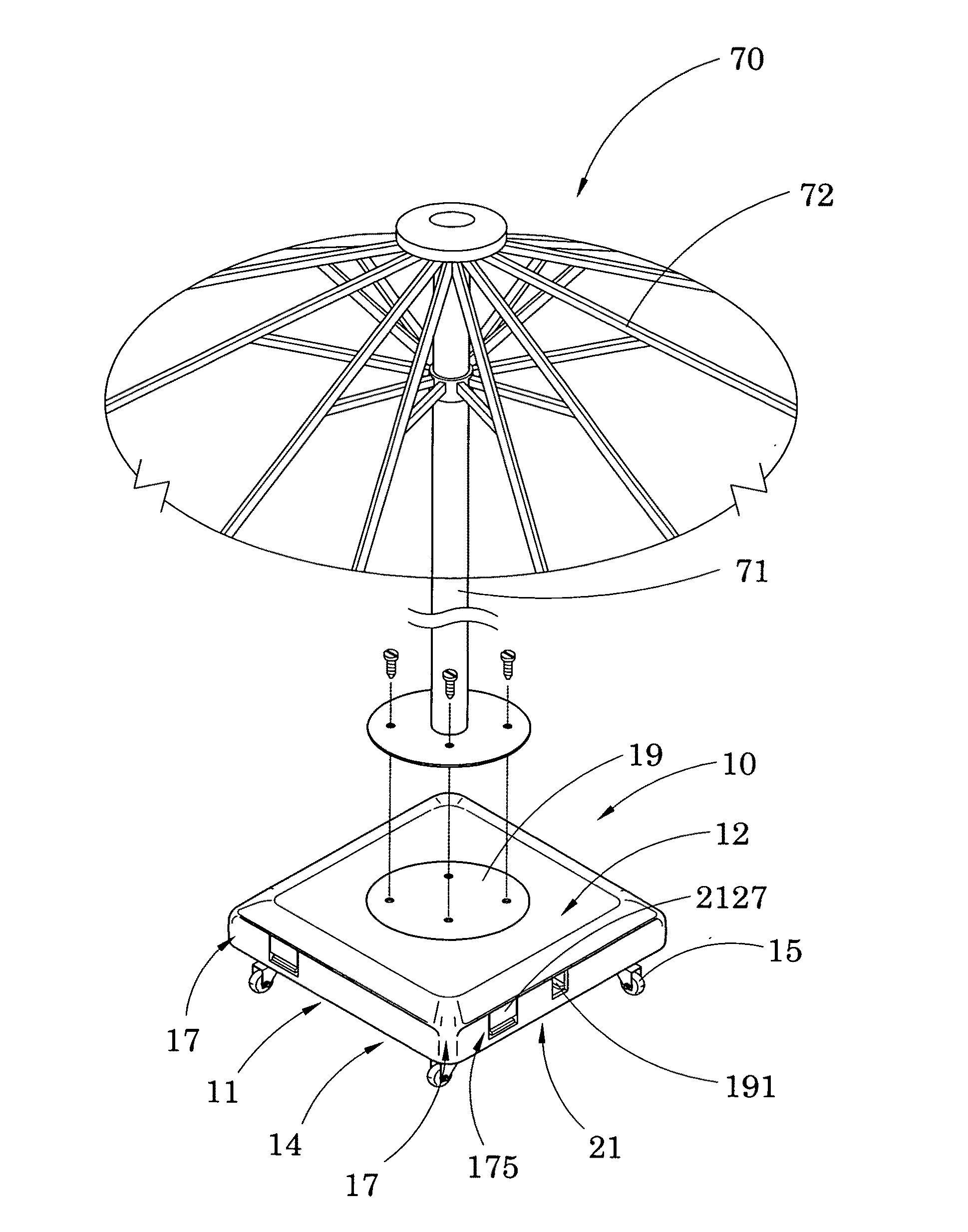 Adjustable rotation base