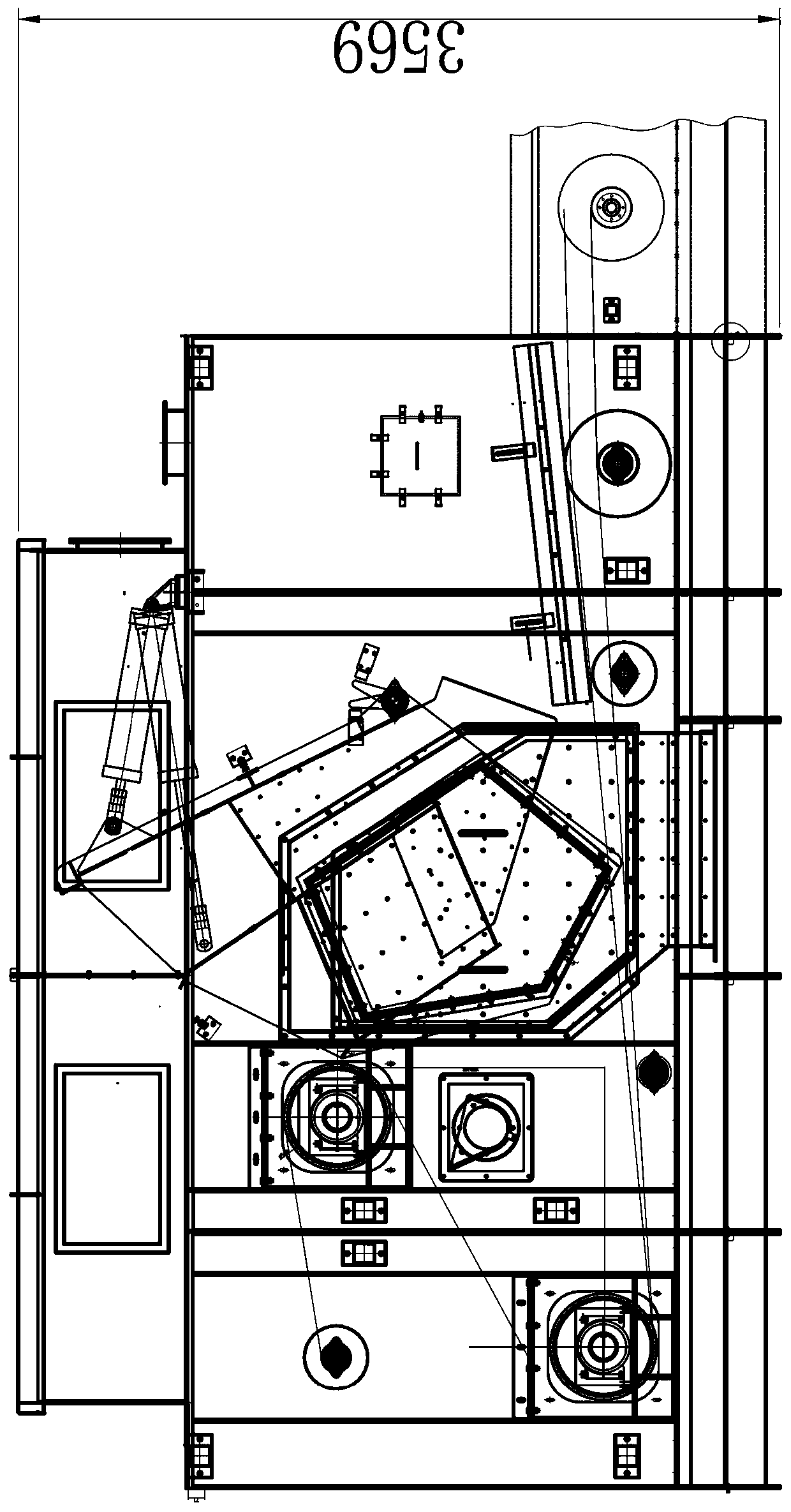 Four-way type unloading device for belt conveyor