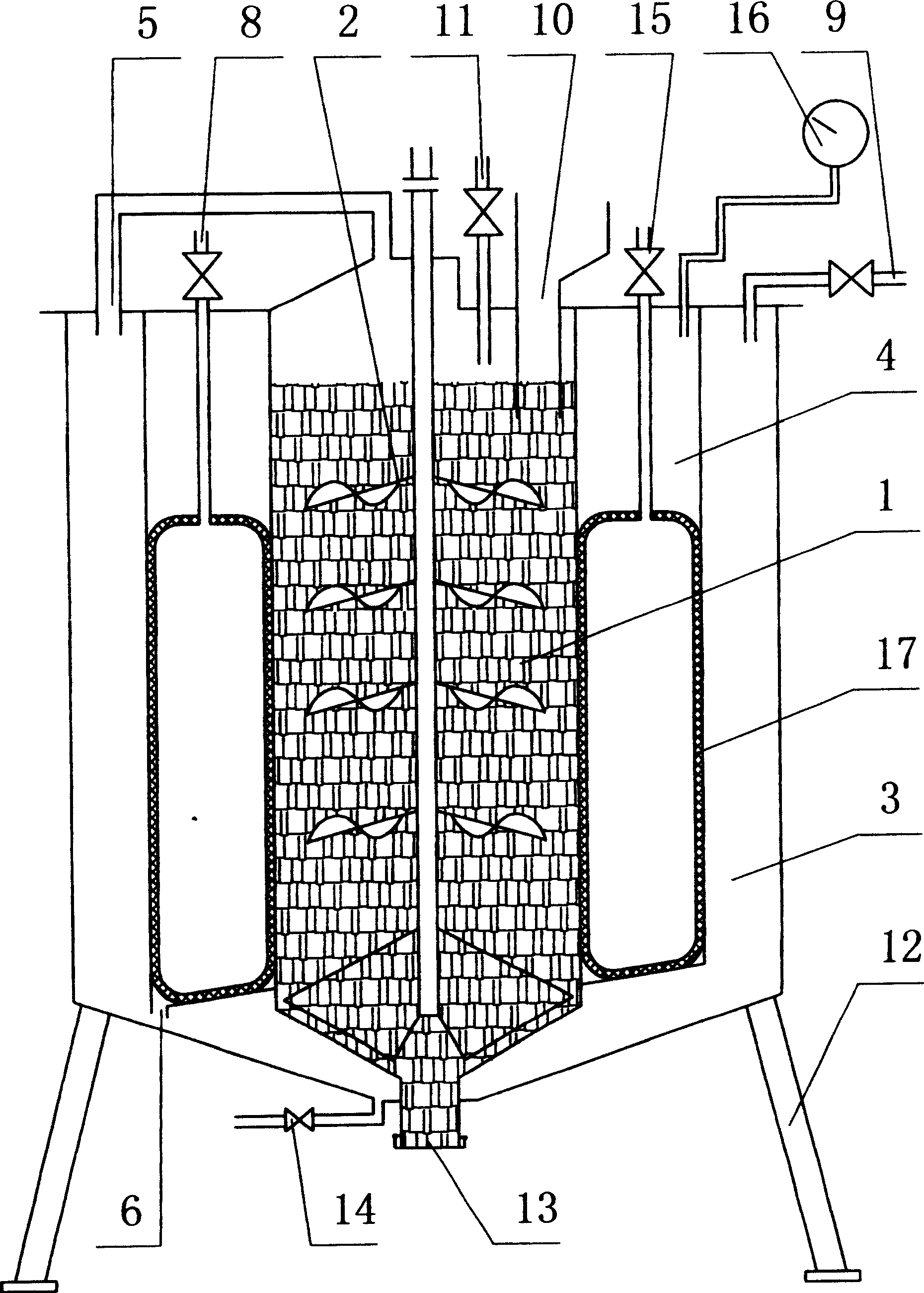 High-speed pressurized generator for marsh gas