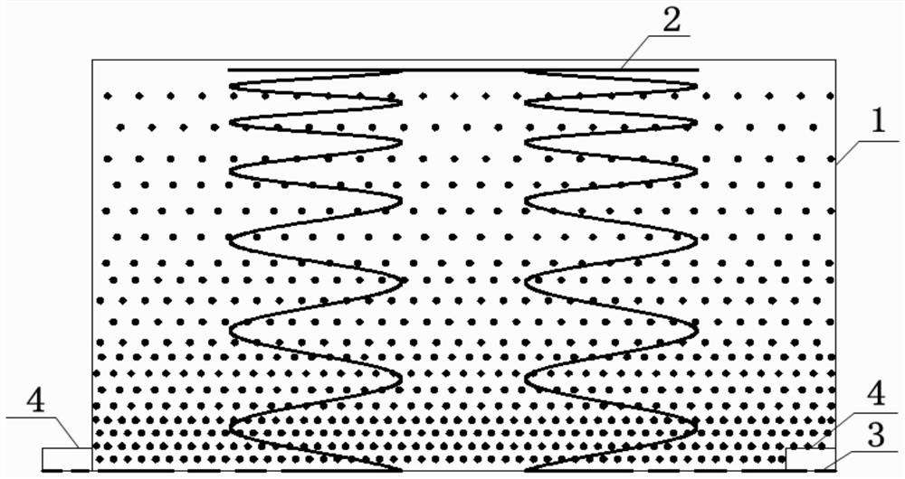 Composite phase change heat storage system with built-in electric heating and preparation method of composite phase change body