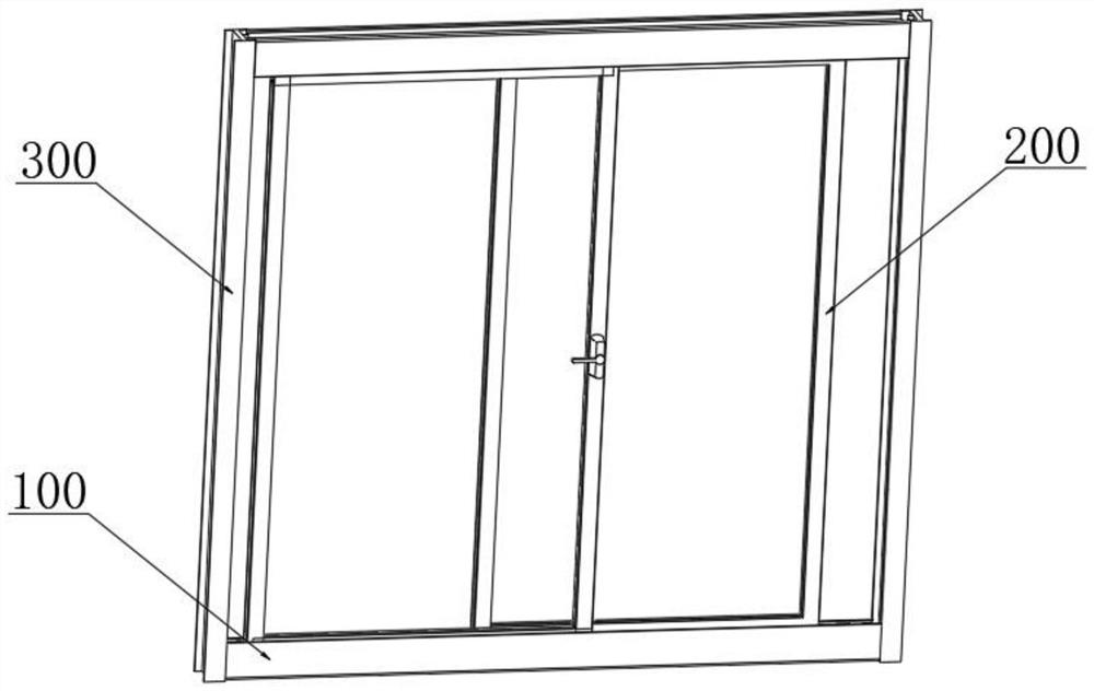 Push-pull type water-seepage-proof plastic-steel door and window