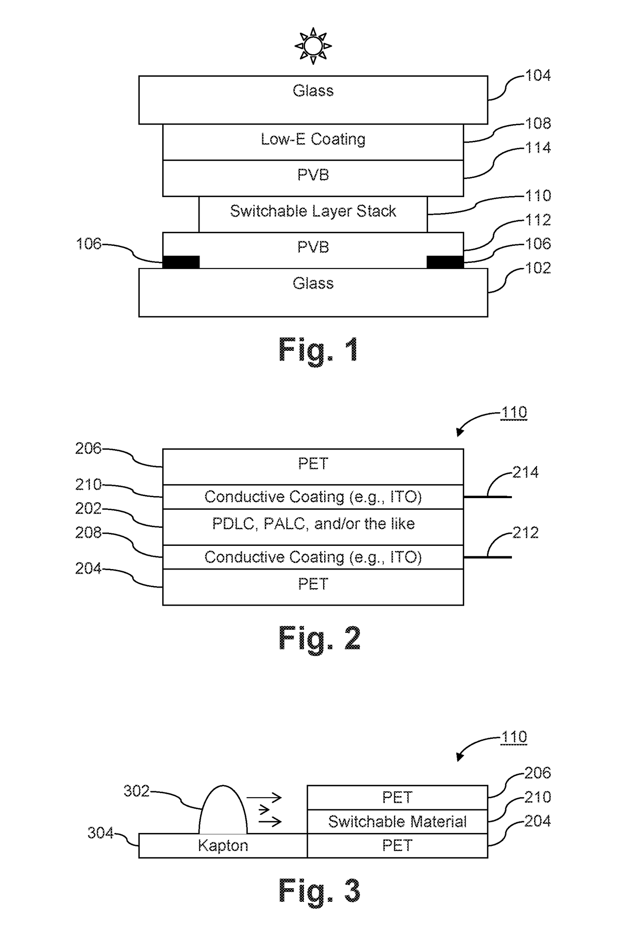 Vehicle sunroof with switchable glazing and side-firing light emitting diodes and/or methods of making the same