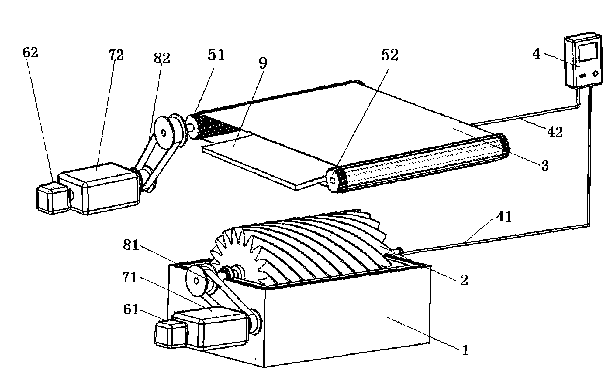 Electro-spinning nano fibre nonwoven production apparatus