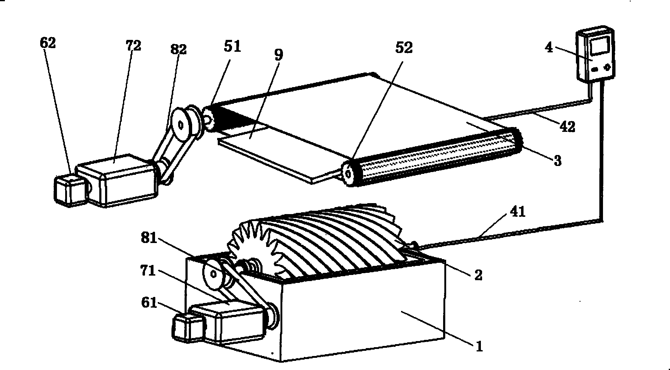 Electro-spinning nano fibre nonwoven production apparatus