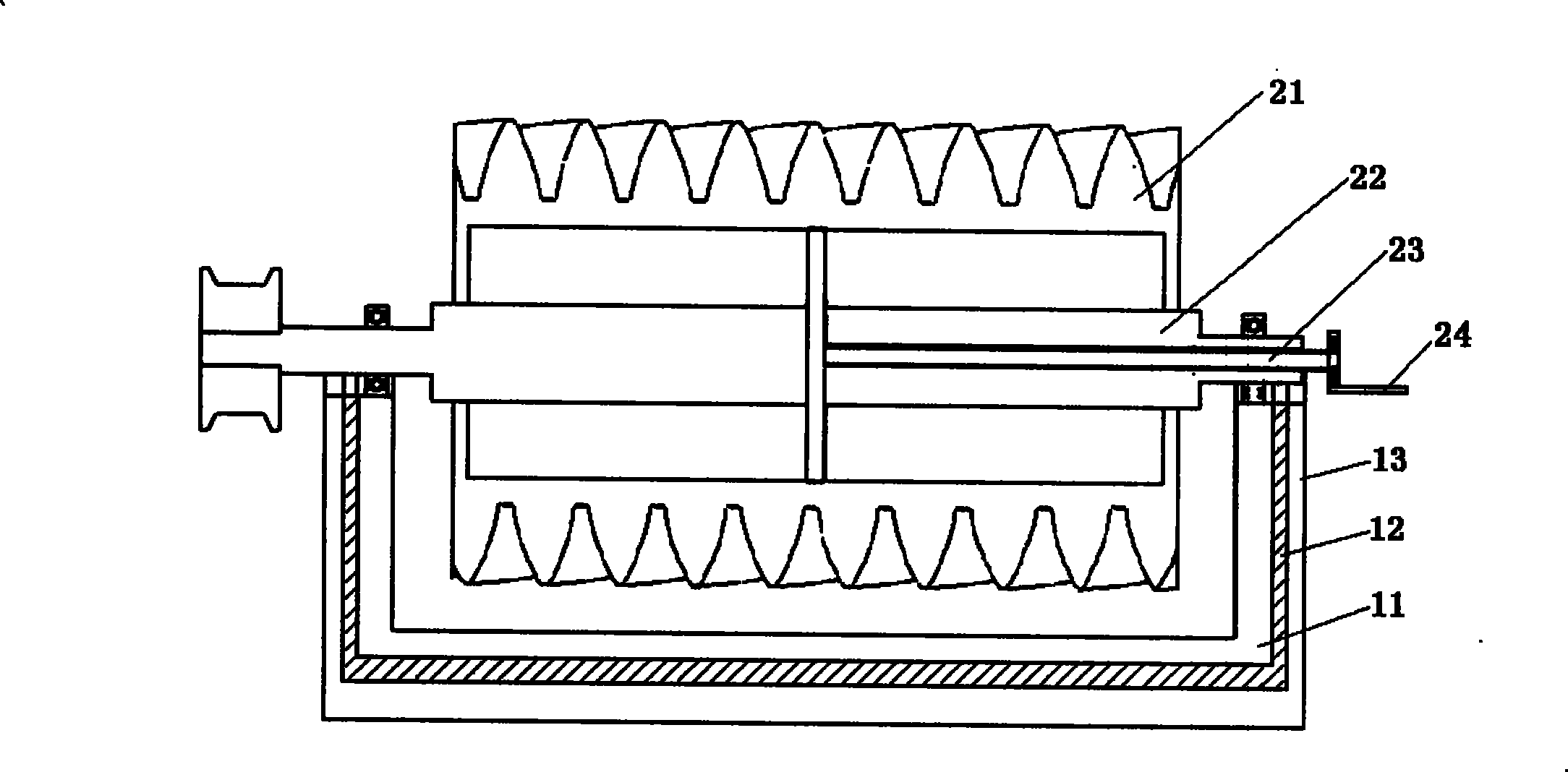 Electro-spinning nano fibre nonwoven production apparatus