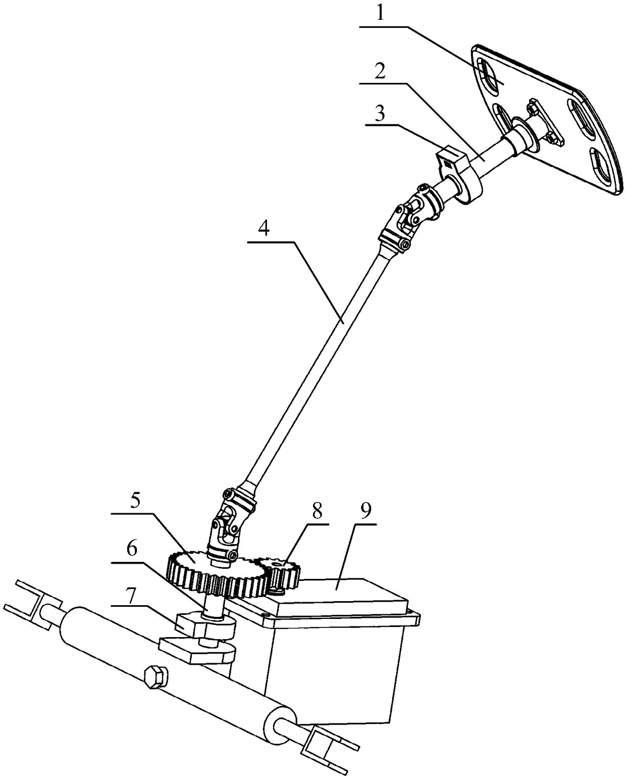 Universal steering system and control method for unmanned formula racing car