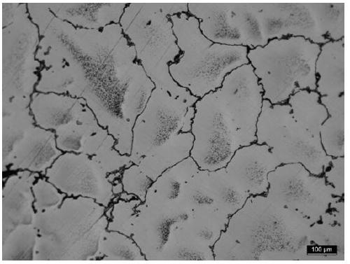 Nickel-based alloy as-cast grain corrosion method for ultra-supercritical turboset