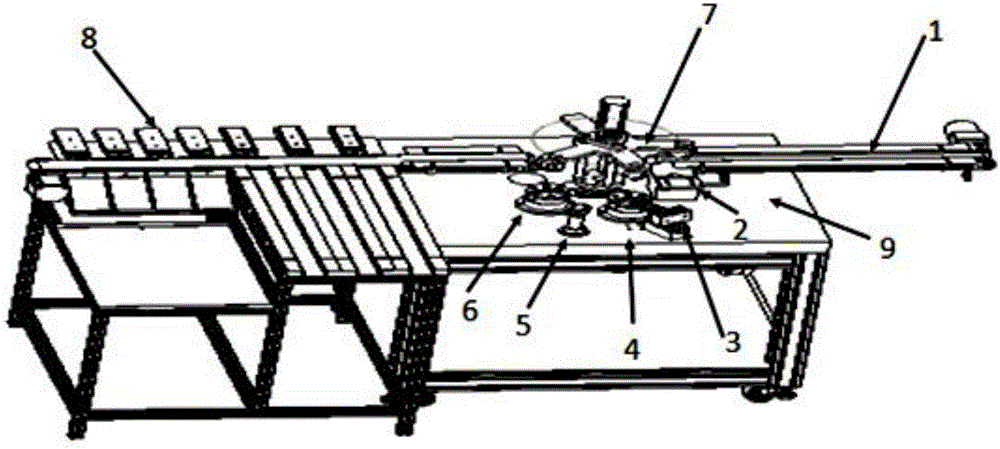 Rotary type high-accuracy automatic sorting device for internal thread detection of small-sized revolved body workpiece and automatic sorting method adopting device