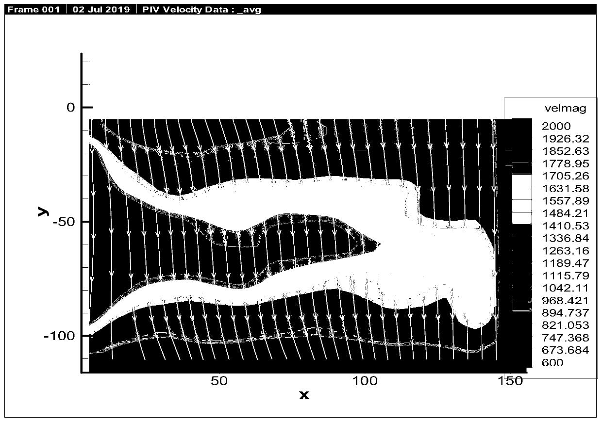 Method for testing velocity field parameters of test flow field of hypersonic aircraft