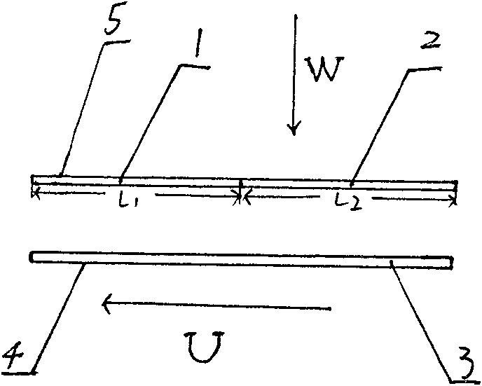 Thrust bearing applying interface sliding technology