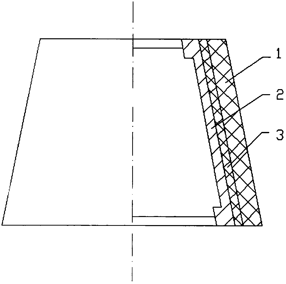 Composite heat shield for spacecraft reentry body