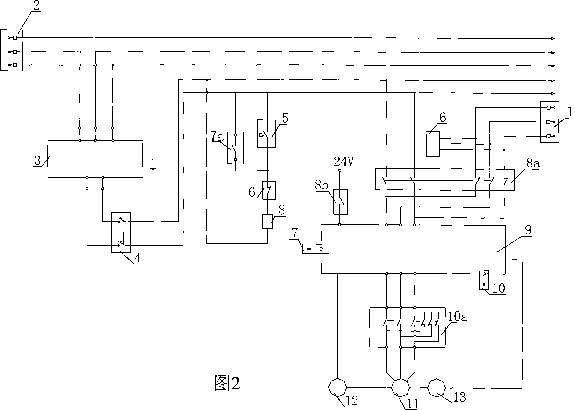 Power failure rescue method for sync motor driven lift